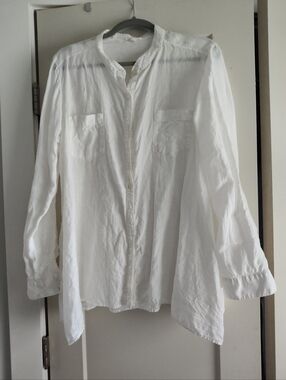 Eileen Fisher White Linen Shirt
